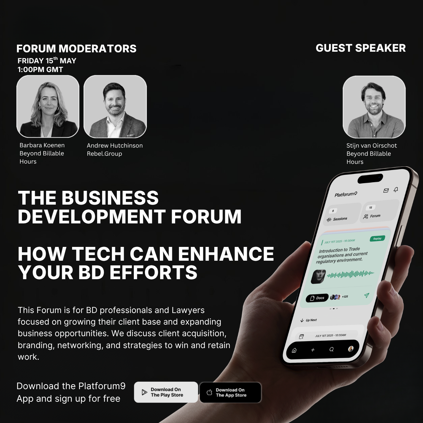 Event image for: Platforum 9 session: How Tech can Enhance your BD Efforts 